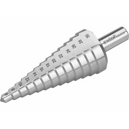 Vrták stupňovitý HSS, DIN 1412C, 6-30mm, stupňovanie 2mm, stopka pr.10mm, dĺžka 95mm