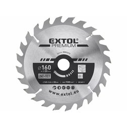 EXTOL Premium Kotúč pílový 160x2,8x20mm, 24 SK plátkov