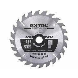 EXTOL Premium Kotúč pílový 165x2,8x20mm, 24 SK plátkov