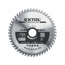 EXTOL Premium Kotúč pílový 184x3,2x30mm, 50 SK plátkov