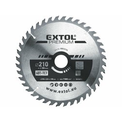 EXTOL Premium Kotúč pílový 210x3,2x30mm, 40 SK plátkov