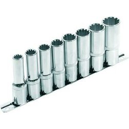 Kľúče nástrčné predĺžené MultiLock Cr-V, 1/2'' 10-22mm