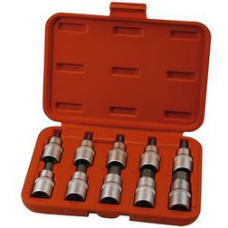 EXTOL Premium Hlavice nástrčné 1/2", HEX 3-17mm, sada 10ks, S2