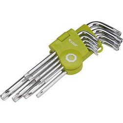 L-kľúče TORX, sada 9ks, T10-15-20-25-27-30-40-45-50