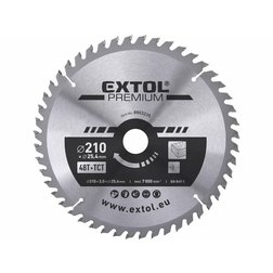 EXTOL Premium Kotúč pílový 210x3,2x25,4mm, 48 SK plátkov