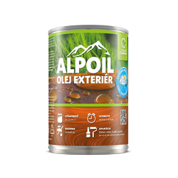 ALPOIL Olej Exteriér  0,5l, olej na drevo pre vnútorné a vonkajšie použitie