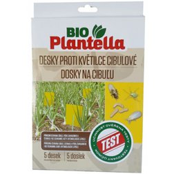 Bio Plantella Lepové dosky do cibule žlté, sada 5ks so stojanmi