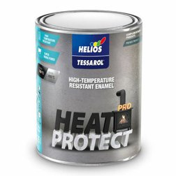 HELIOS TESSAROL PRO Heat Protect 0,2l, žiaruvzdorná strieborná syntetická farba na kov