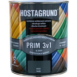 HOSTAGRUND PRIM 3v1, bezzákladová farba na železo pololesk 0,6l