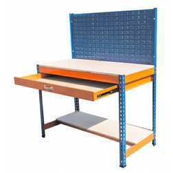 Pracovný stôl so zásuvkou 140x180x90cm, nosnosť 400kg