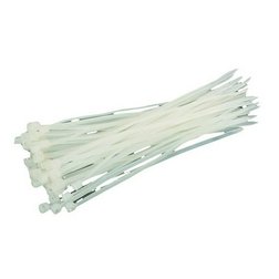 Plastová viazacia nylonová páska biela, 3,6x200mm, 50ks/bal
