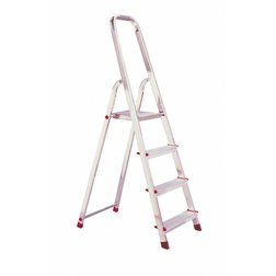 KRAUSE Corda Basic Hliníkový rebrík s plošinkou, 6 priečok, výška plošiny 1,20m