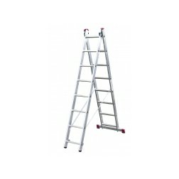 Univerzálny dvojdielny rebrík Corda Basic, 2x8 min./max. dĺžka 2,25m/3,90m, hmotnosť 8,2kg