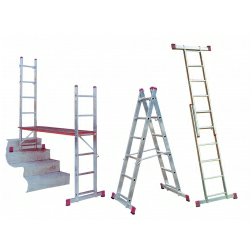 Lešenie rebríkové Krause, 2x6 priečok, nosnosť 150kg, hmotnosť 17,0kg