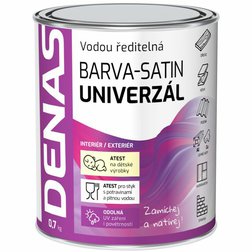 DENAS Univerzál SATIN 0,7kg, univerzálna polomatná vrchná akrylová farba