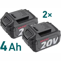 Aku uhlová brúska EXTOL INDUSTRIAL Share20V 40 V 2x 4 Ah 150/180 mm - obrázok 2