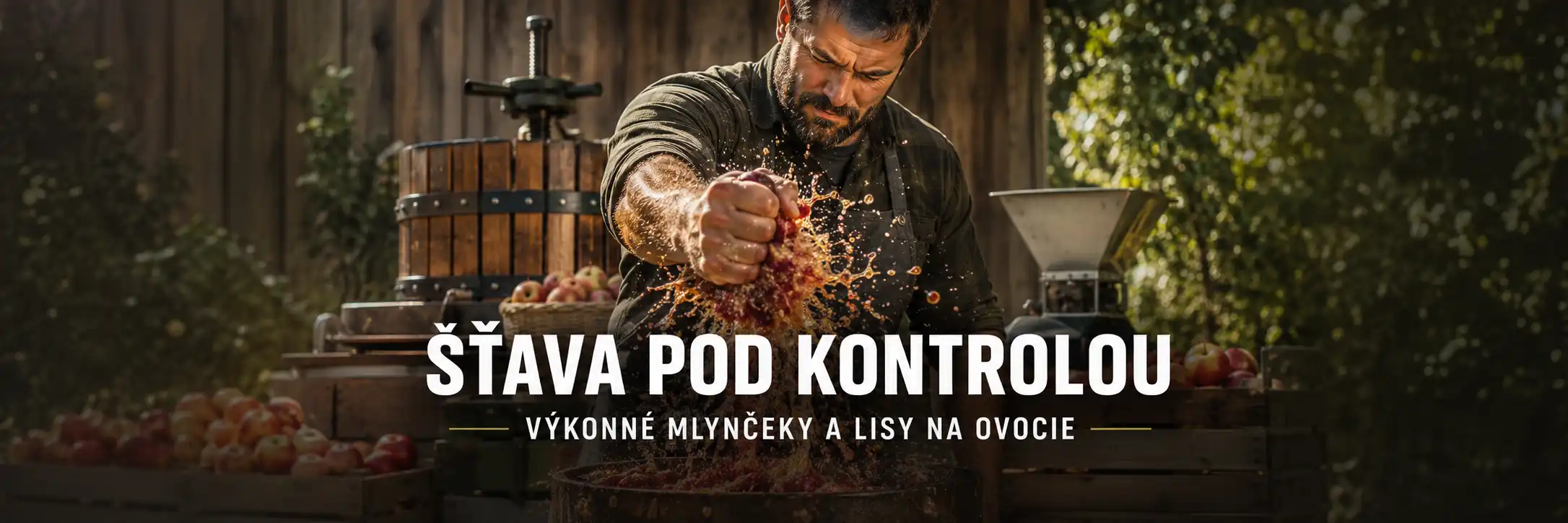 Mlynčeky a lisy na ovocie