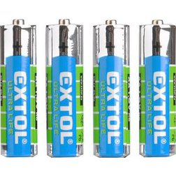 EXTOL Energy Batéria zink-chloridová 4ks, 1,5V, typ AA, LR06