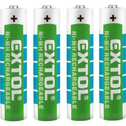 EXTOL Energy Batéria nabíjateľná AAA, 1000mAh, NiMh, sada 4ks