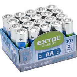EXTOL Energy Batéria zink-chloridová 20ks, 1,5V, typ AA, LR06