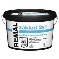 REMAL Základ 2v1 15kg, penetračný a základný náter na steny REMAL Základ 2v1 15kg, penetračný a základný náter na steny