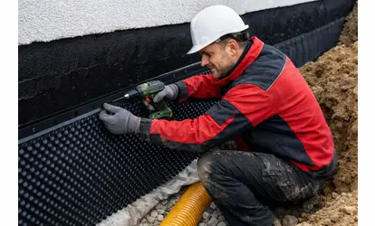 Ako položiť nopovú fóliu bez zbytočných chýb