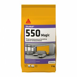 SikaWall-550 Magic 3kg, dekoračná stierka s efektom pohľadového betónu