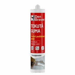 Den Braven Tekutá guma 280ml, transparentný tmel na drevené podlahy