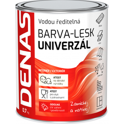DENAS Univerzál LESK 0,7kg, univerzálna vrchná akrylová farba