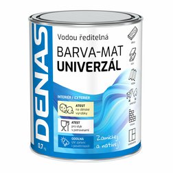 DENAS Univerzál MAT 0,7kg, univerzálna matná vrchná akrylová farba