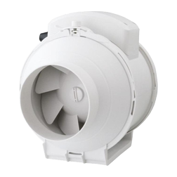 Diagonálny ventilátor na odsávanie vzduchu z potrubia 100mm HACO DVP HIDE 100S