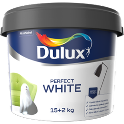 Dulux PERFECT WHITE 4kg, biela krycia interiérová farba na steny