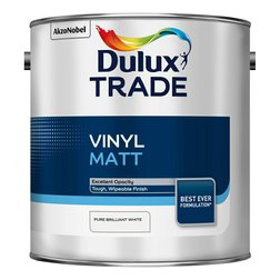 Dulux Vinyl Matt Pure Brilliant White (PBW) 5l, biela umývateľná farba na steny