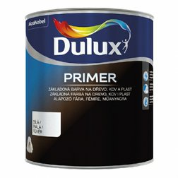 Dulux WB Primer 0,7l, základná vodou riediteľná farba na drevo, biela