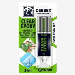 Epoxidové rýchloschnúce lepidlo Den Braven DEBBEX Clear Epoxy 24ml