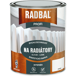 RADBAL PROFI S2120 1000, rýchloschnúca syntetická farba na radiátory, biela, 0,6l