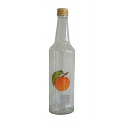 Fľaša sklenená na destilát s potlačou MARHUĽA 0,5l, 6ks/bal.