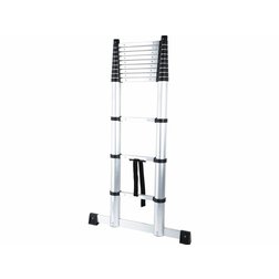 EXTOL Premium Rebrík hliníkový teleskopický 3,8m, nosnosť 150kg, 12 stupienkov