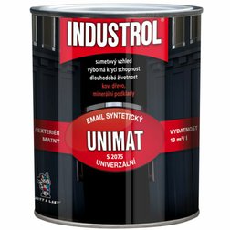INDUSTROL UNIMAT 0,6l, Syntetická univerzálna matná farba