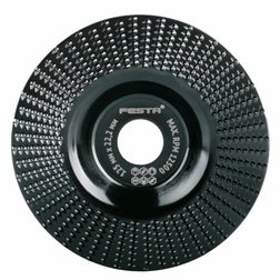Rašpľový jemný kotúč na drevo pre uhlové brúsky 125mm/22,2mm