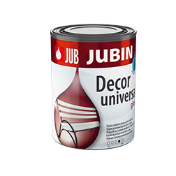 JUB JUBIN Decor universal biely 2,25l, krycia farba na drevo a kov
