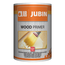 JUB JUBIN Wood primer biely 0,75l, biela základná  farba  na  drevo