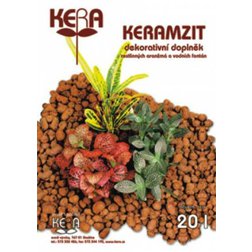 KERA Keramzit Liaflor 20l 8-20mm, dekoratívny záhradný granulovaný doplnok