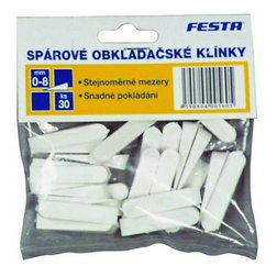 Klinky obkladačské plastové, 2,5-8mm, 30ks/bal.