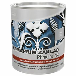 Hammerite Komaprim Základ šedý 0,75l, základná syntetická farba na kov