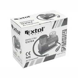 Kompresor do auta s tlakomerom, 12V/10A – obrázok 3