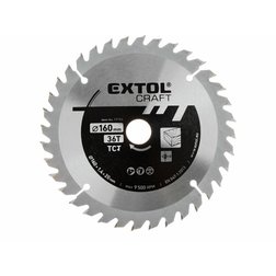 EXTOL Craft Kotúč pílový 160x1,4x30mm, 36 SK plátkov