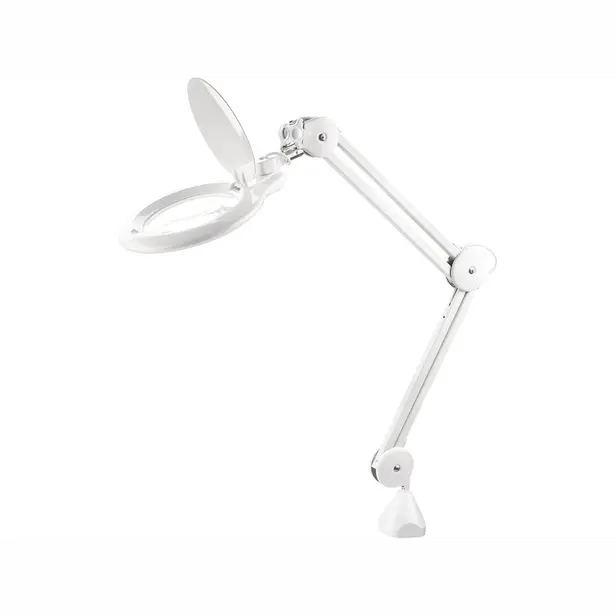 Lampa stolová s LED a lupou EXTOL LIGHT 1000 lm, lupa 5x, biela - obrázok 1