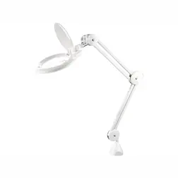 Lampa stolová s LED a lupou EXTOL LIGHT 1000 lm, lupa 5x, biela - obrázok 1