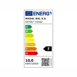 Lampa stolová s LED a lupou EXTOL LIGHT 1000 lm, lupa 5x, biela - obrázok 15